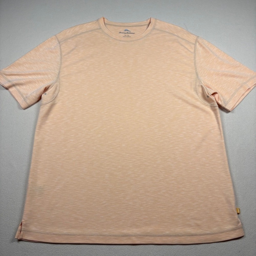 Tommy Bahama Mens XL Bali Skyline T-Shirt Peach Heather Short Sleeve Crewneck